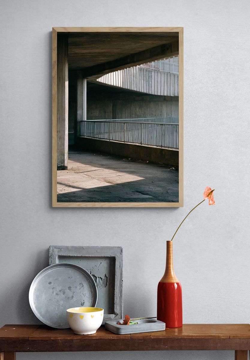 Concrete Underpass Architecture Poster. — room view 3