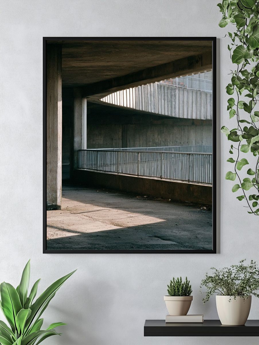 Concrete Underpass Architecture Poster. — room view 4