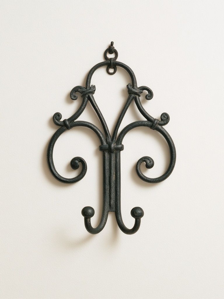 Wrought Iron Wall Hook Poster. poster detail