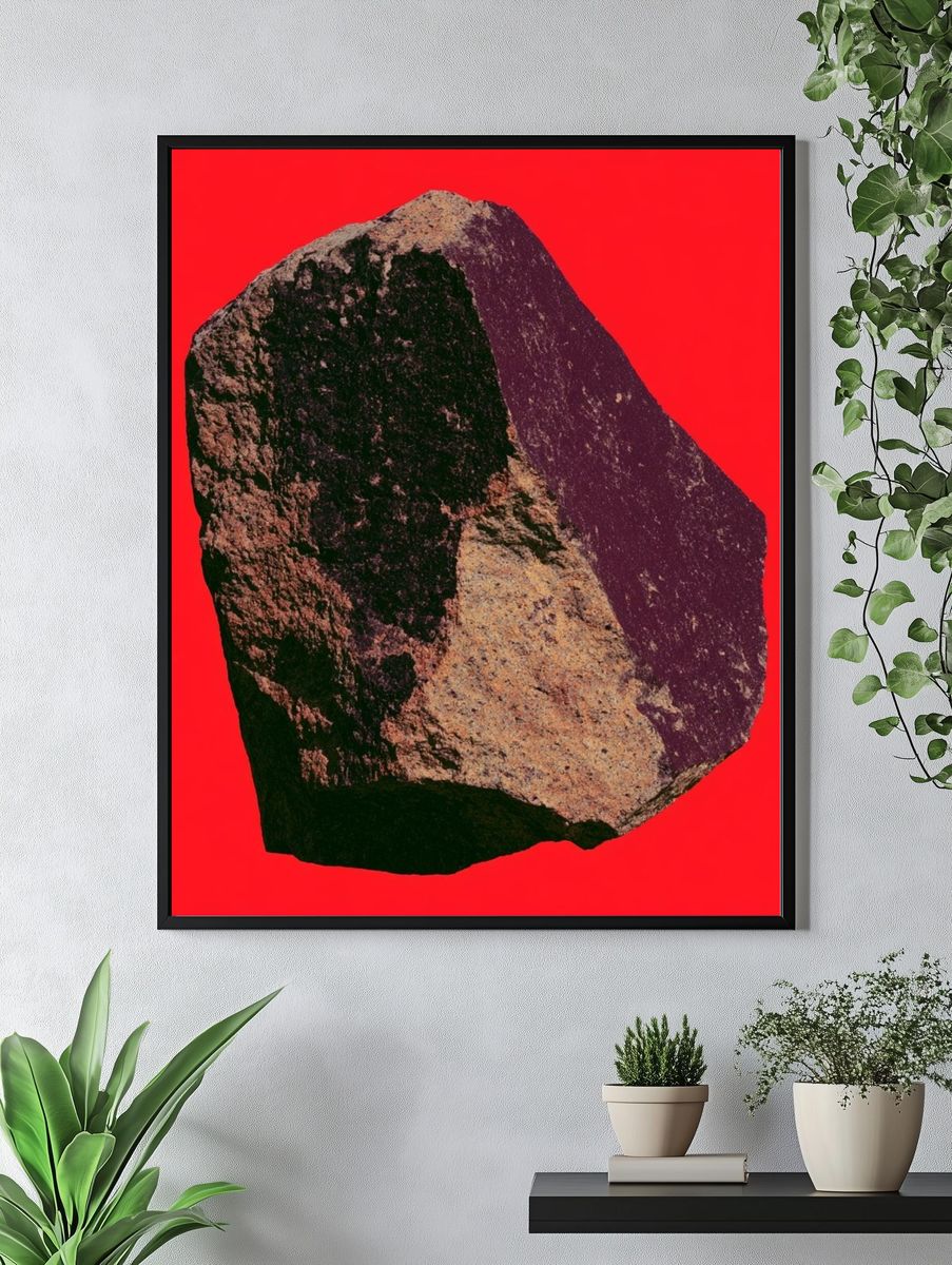 Monolithic Rock Abstract Print. — room view 4