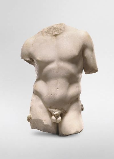 Ancient Greek Torso Sculpture Poster. poster print