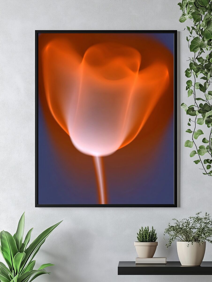 Abstract Rose — Fine Art Print. — room view 4