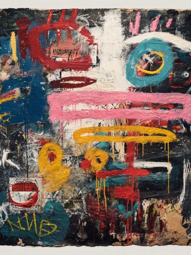 Abstract Expressionist Art Poster. poster detail