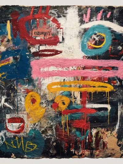 Abstract Expressionist Art Poster. poster