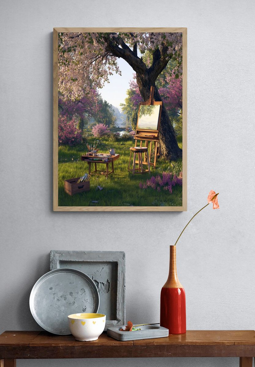 Artistic Retreat — Nature Print. — room view 3