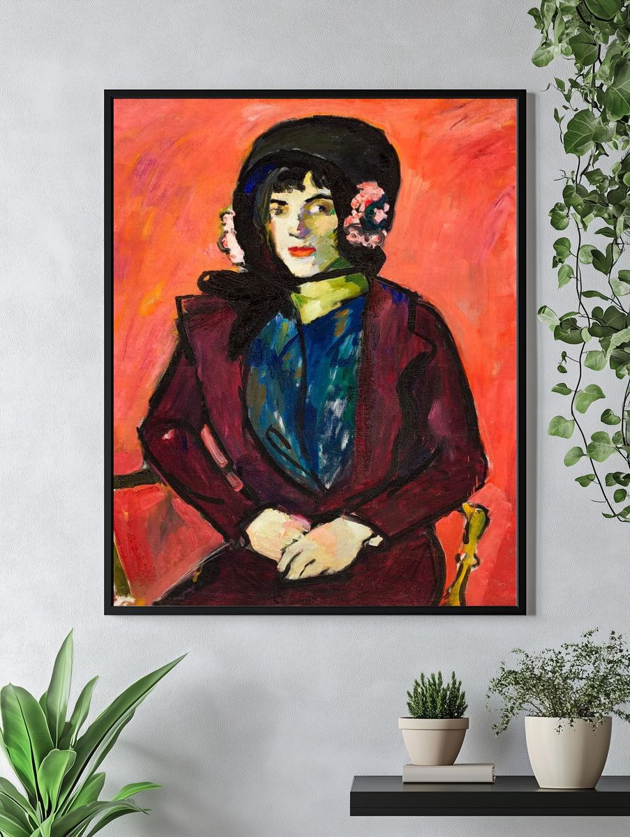 Portrait of a Woman — Expressionism Print. — room view 4