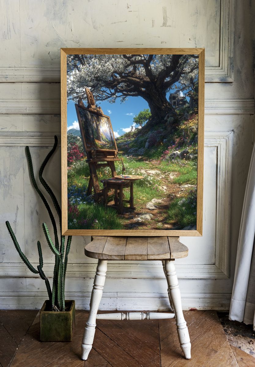 Artistic Retreat — Nature Print. room preview