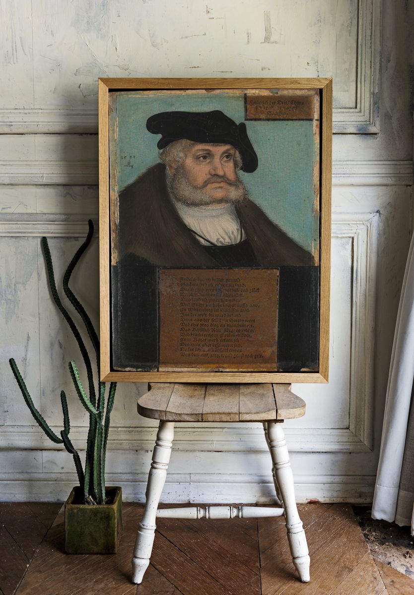 Friedrich III (1463–1525), the Wise, Elector of Saxony by Lucas Cranach the Elder and Workshop — Art Print. room preview