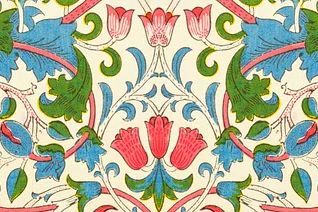 William Morris 's Lodden (1884). poster — fine-art art