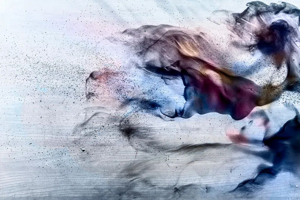 Abstract Smoke Swirl Poster. poster detail