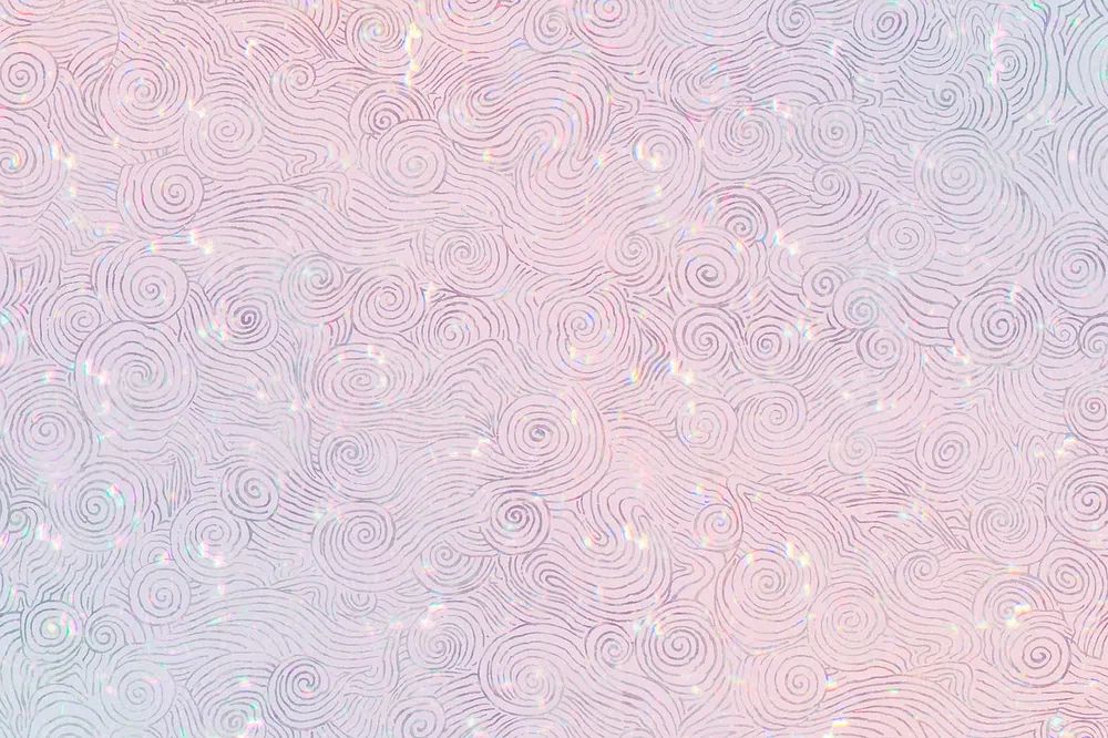 Nature holographic pattern remix artwork. poster detail