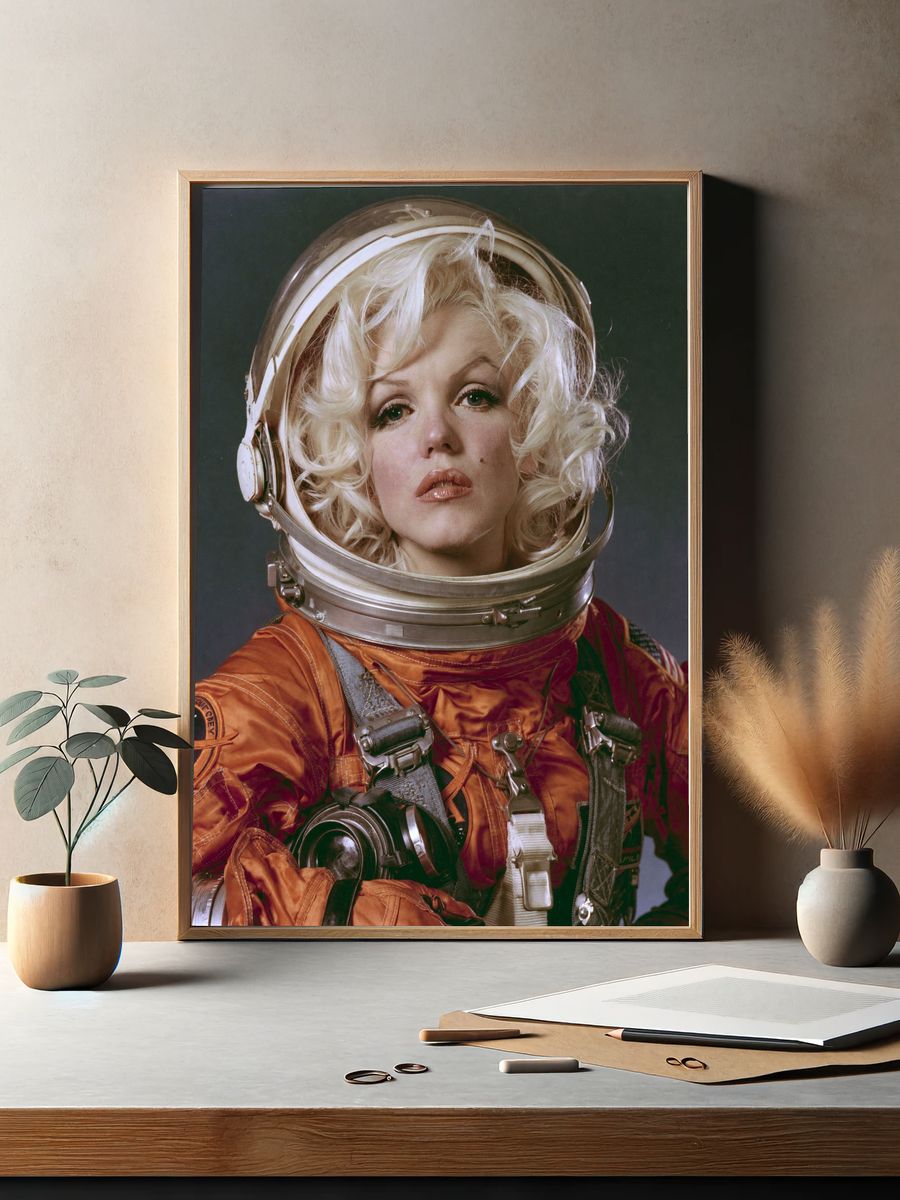 Astronaut Portrait Photography Poster. — room view 2