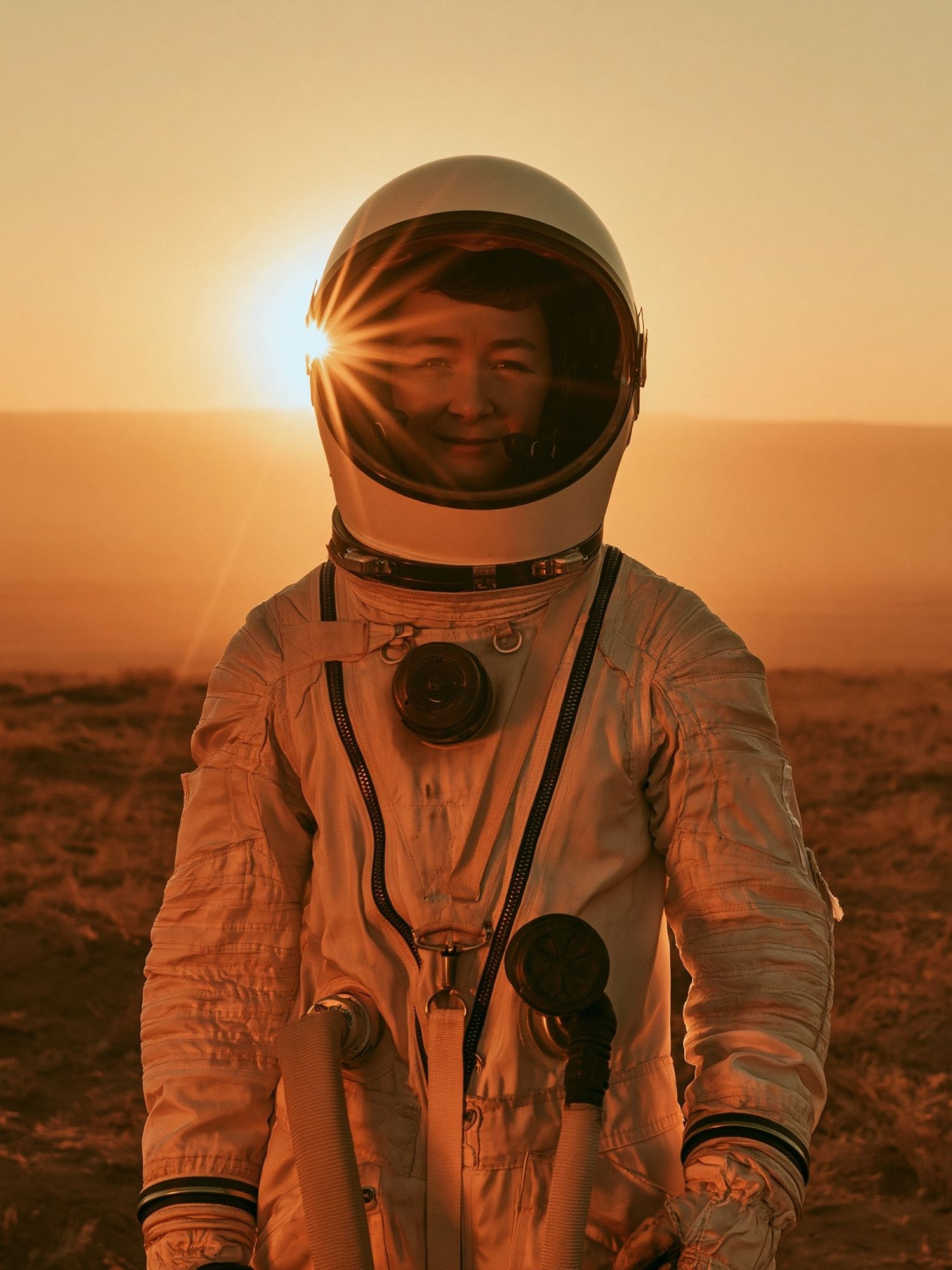 Astronaut at Sunset Photography Poster. poster — photography art