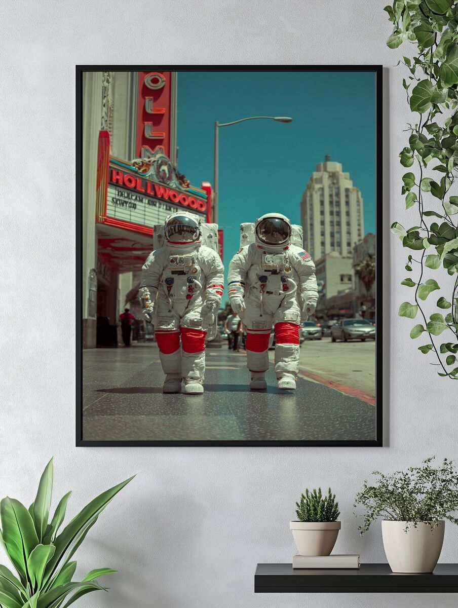 Astronauts in Hollywood — Photography Print. — room view 4