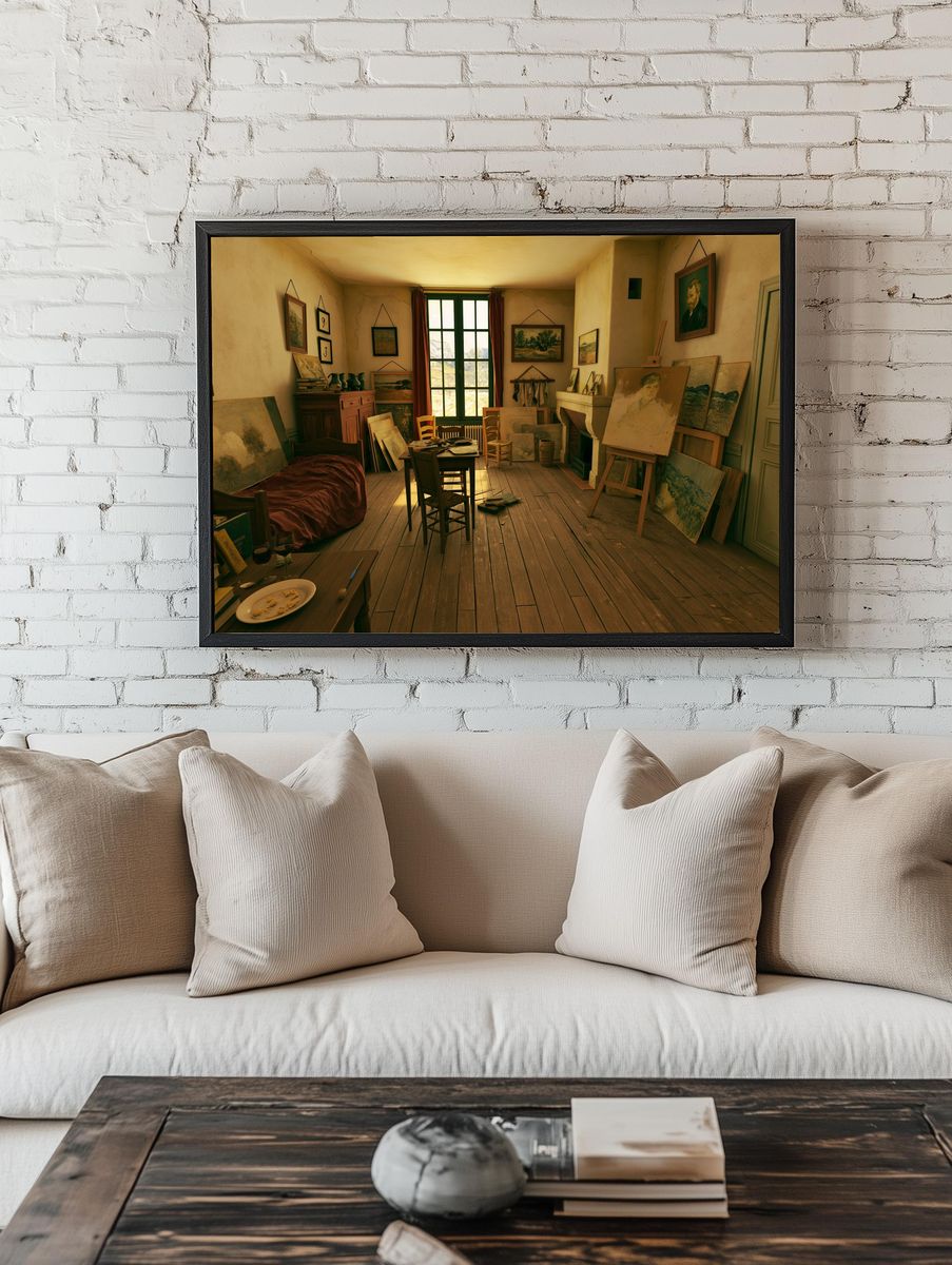 Artist's Studio Interior Photography Poster. room preview