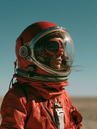 Astronaut Portrait Photography Poster.