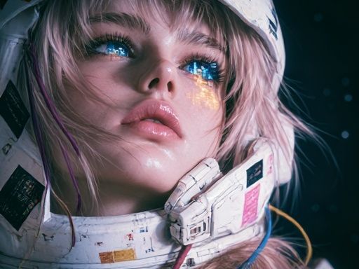 Astronaut Portrait Sci-Fi Poster. poster detail