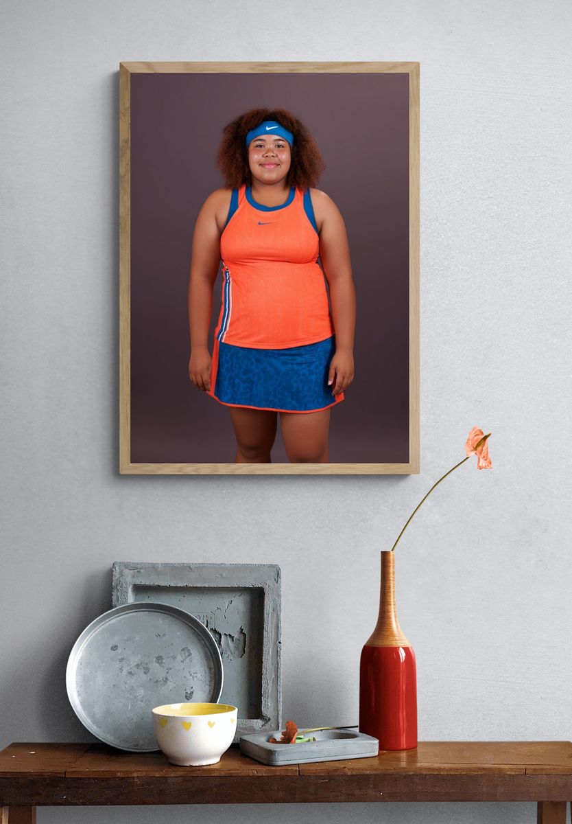 Athlete Portrait Photography Poster. — room view 3