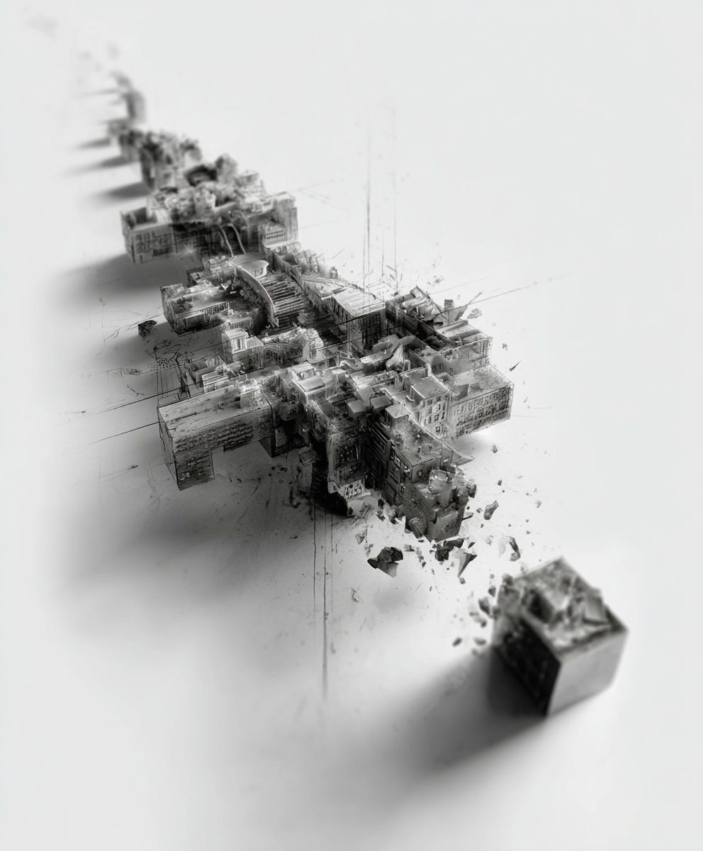 Abstract Urban Landscape Poster. poster detail