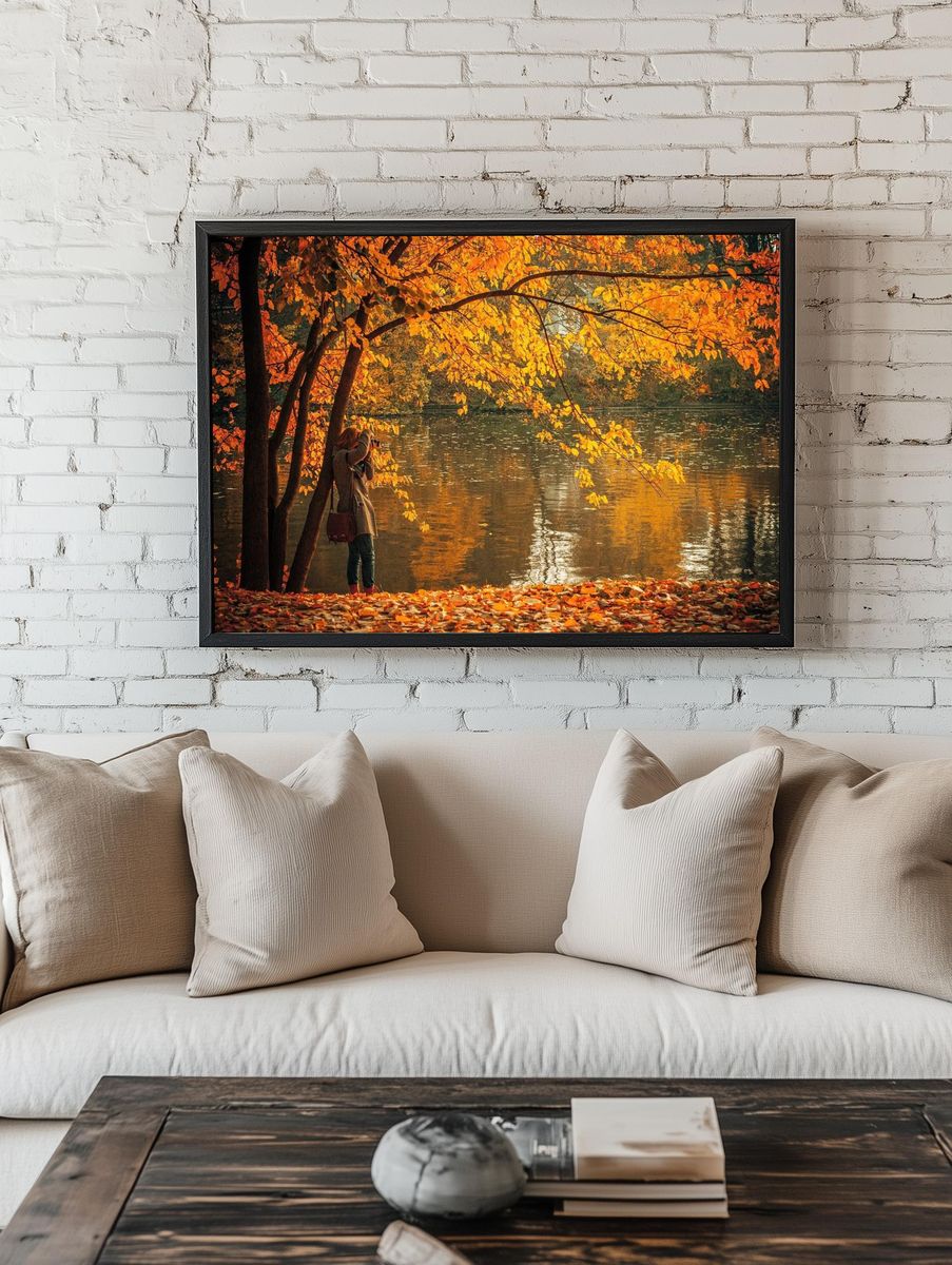 Autumn Reflections — Photography Print. — room view 1