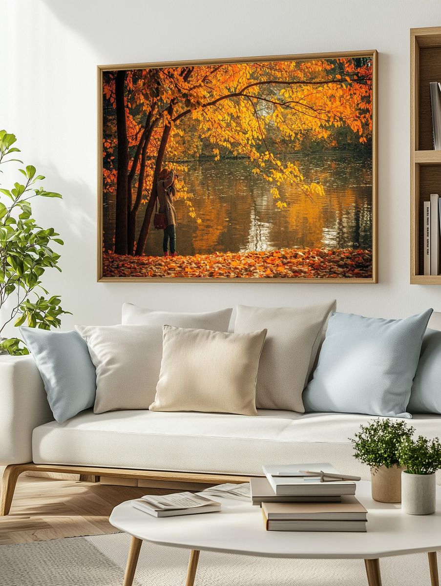 Autumn Reflections — Photography Print. — room view 2