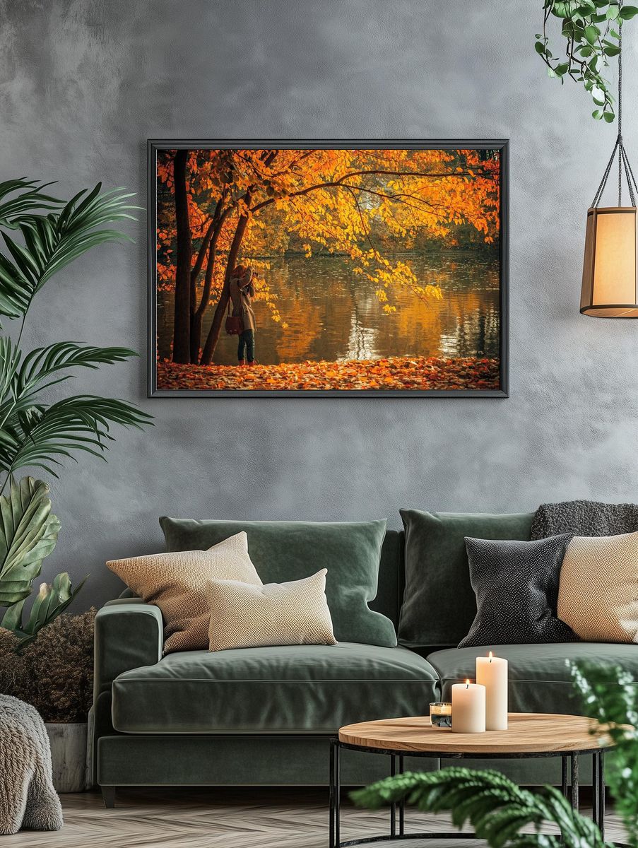 Autumn Reflections — Photography Print. — room view 4