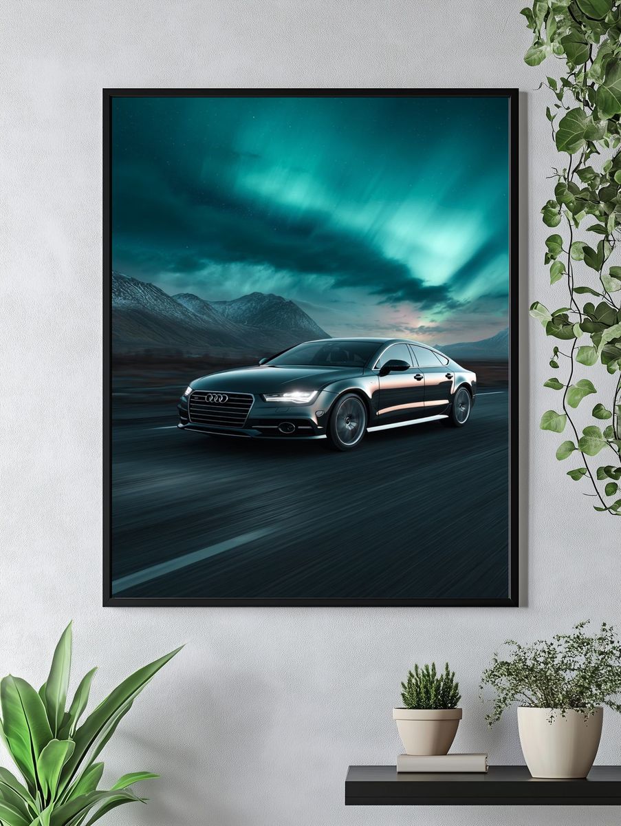 Audi Night Drive Photography Poster. — room view 4