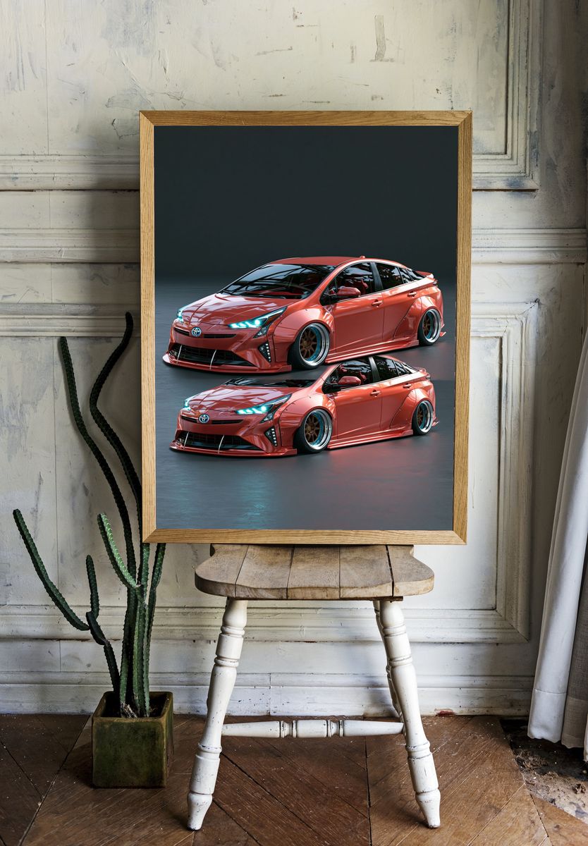 Toyota Prius Widebody Car Poster. — room view 1