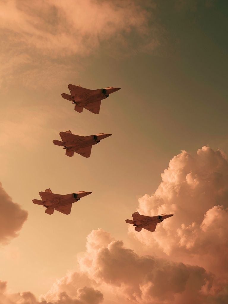 Fighter Jets at Sunset Poster. poster — photography art