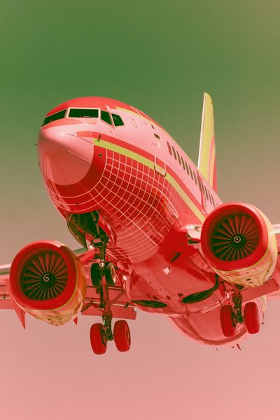 Retro Jet Airplane Photography Poster.