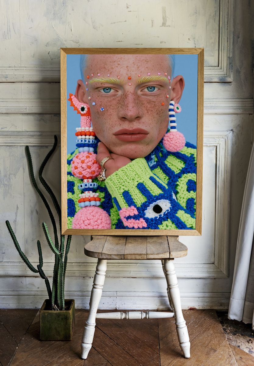 Avant-Garde Portrait Photography Poster. — room view 1