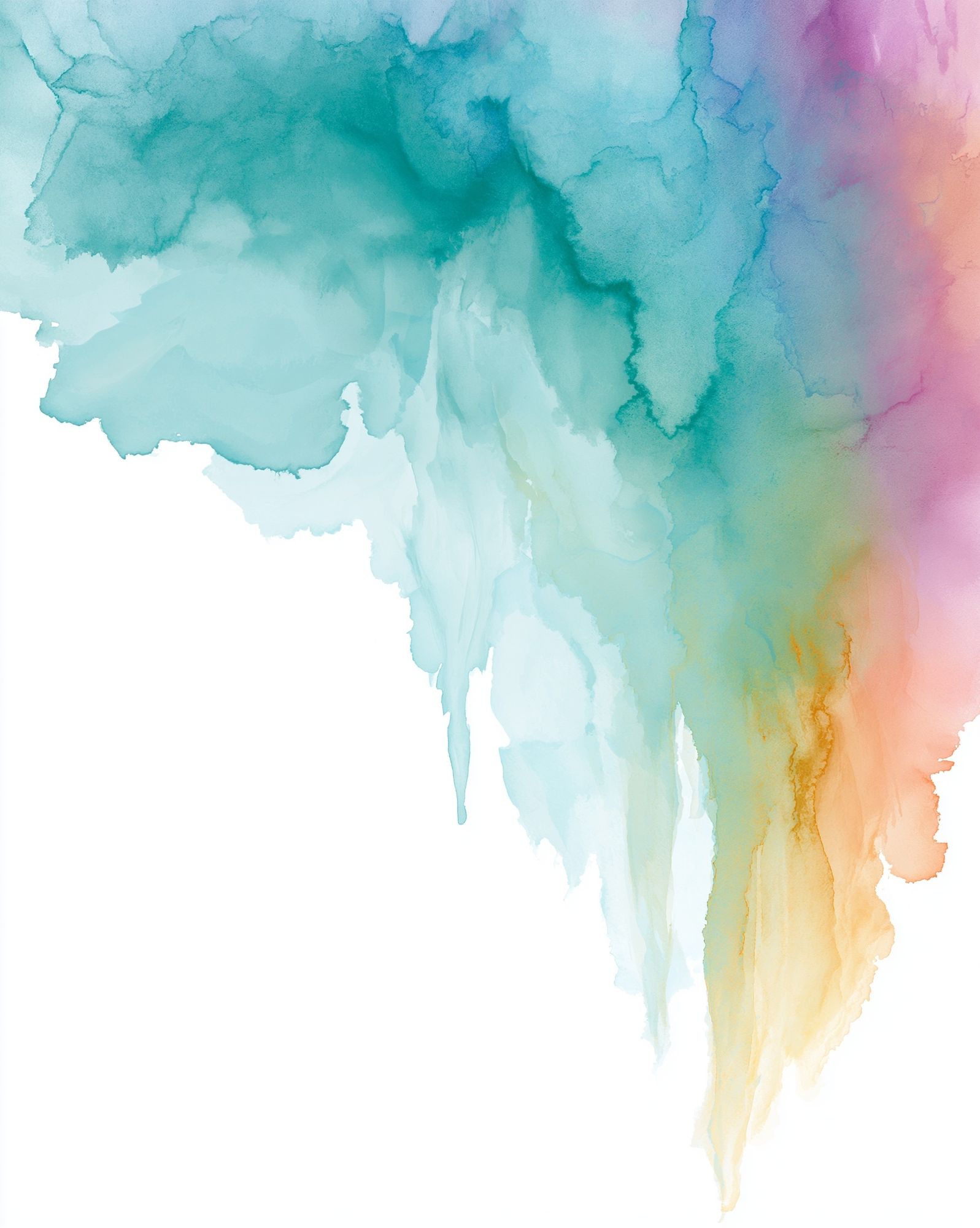 Pastel Watercolor Cloud Abstract Poster. poster detail