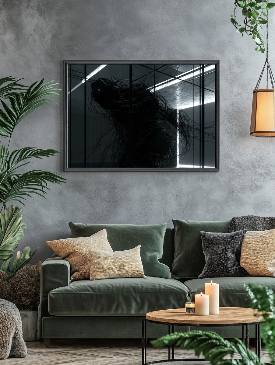 Abstract Wire Figure Poster. — room view 4