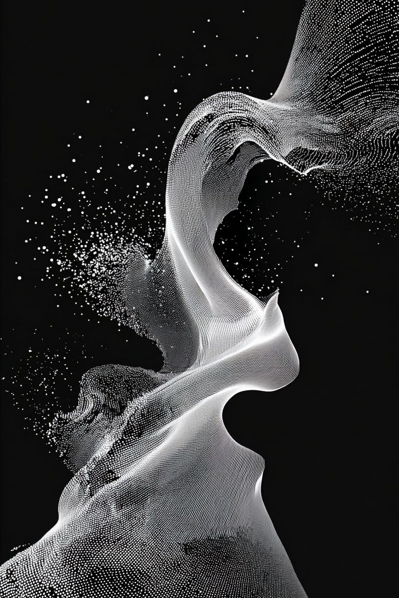 Abstract Waveform — Minimalist Print. poster — abstract art