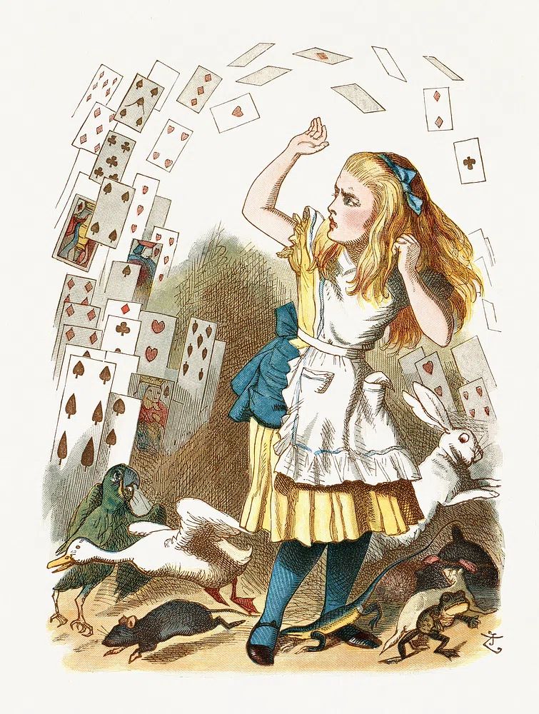 Alice in Wonderland — Vintage Print. poster — vintage art