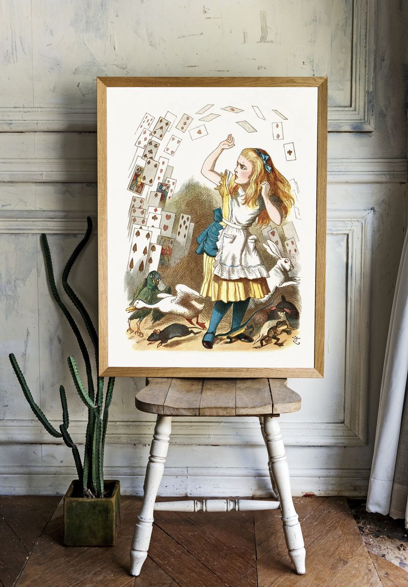 Alice in Wonderland — Vintage Print. — room view 1