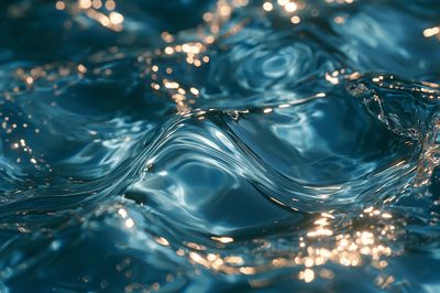 Abstract Blue Water Ripples Poster. poster