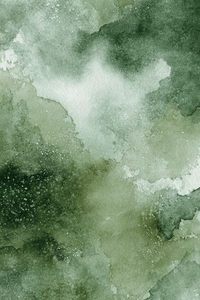 Verdant Watercolor Abstract Poster. poster