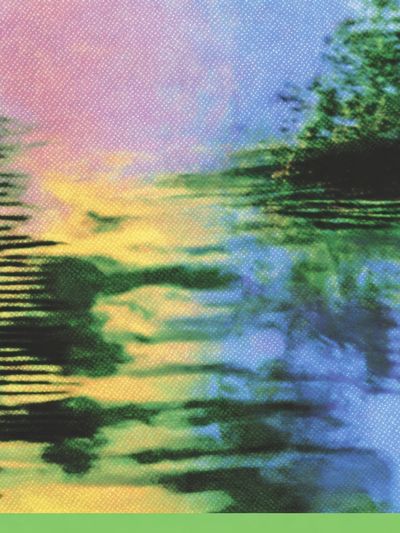 Dreamy Water Reflection Abstract Print. poster