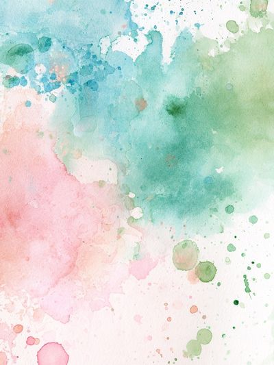 Pastel Watercolor Splash Poster. poster