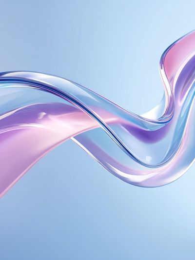 Abstract Flowing Waves Poster. poster print