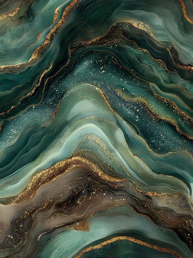 Abstract Waves — Modern Print. poster detail
