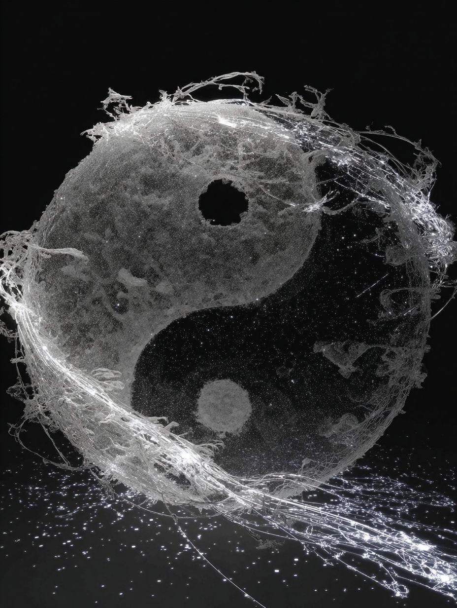 Yin Yang Cosmic Orb Poster. poster detail