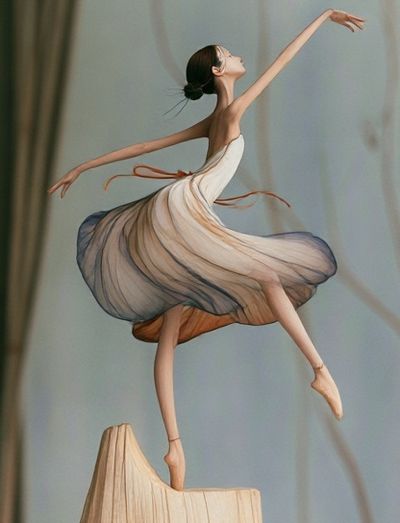 Ballet Dancer Illustration Poster. poster