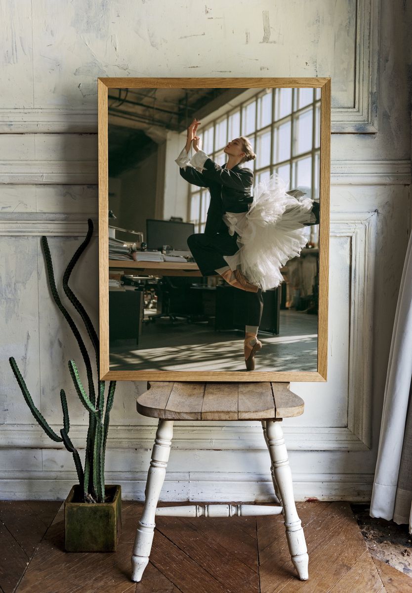 Ballet Dancer Studio Photography Poster. room preview