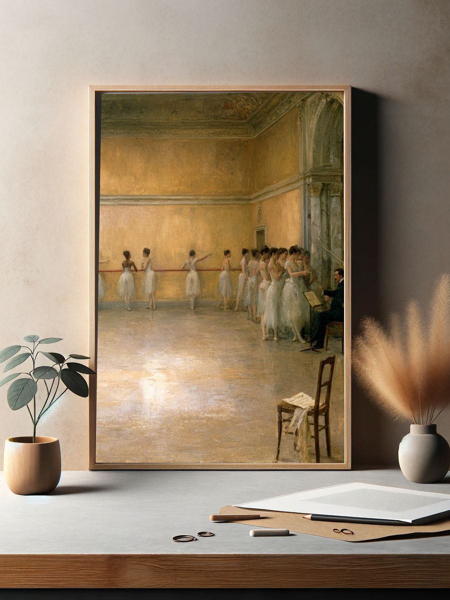 Ballet Rehearsal Fine-Art Poster. — room view 2