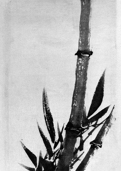Bamboo in Ink — Asian Art Print. poster