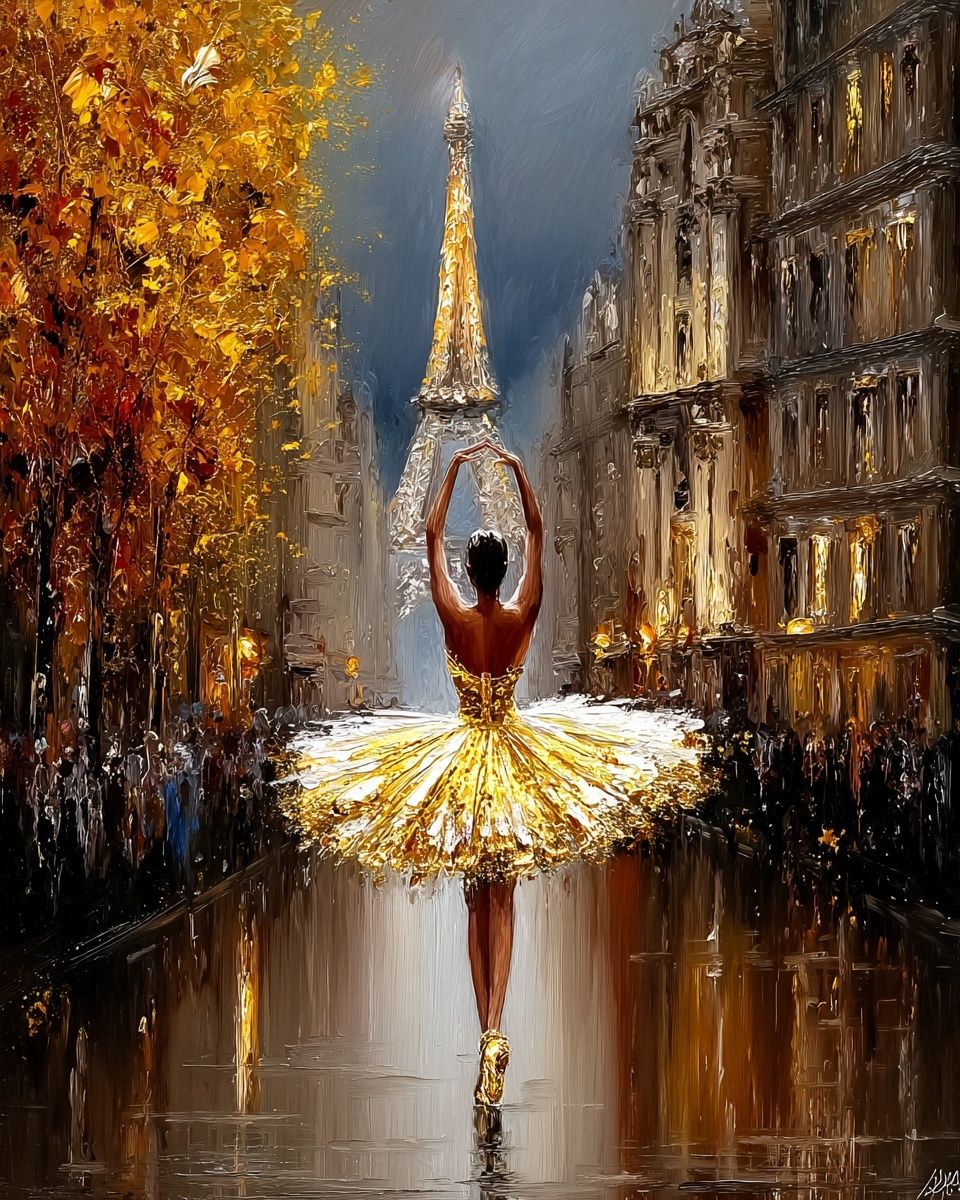 Ballet Dancer in Paris — Fine Art Print. poster — fine-art art