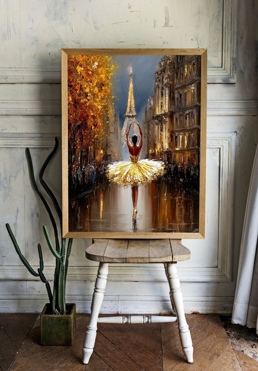Ballet Dancer in Paris — Fine Art Print. — room view 1