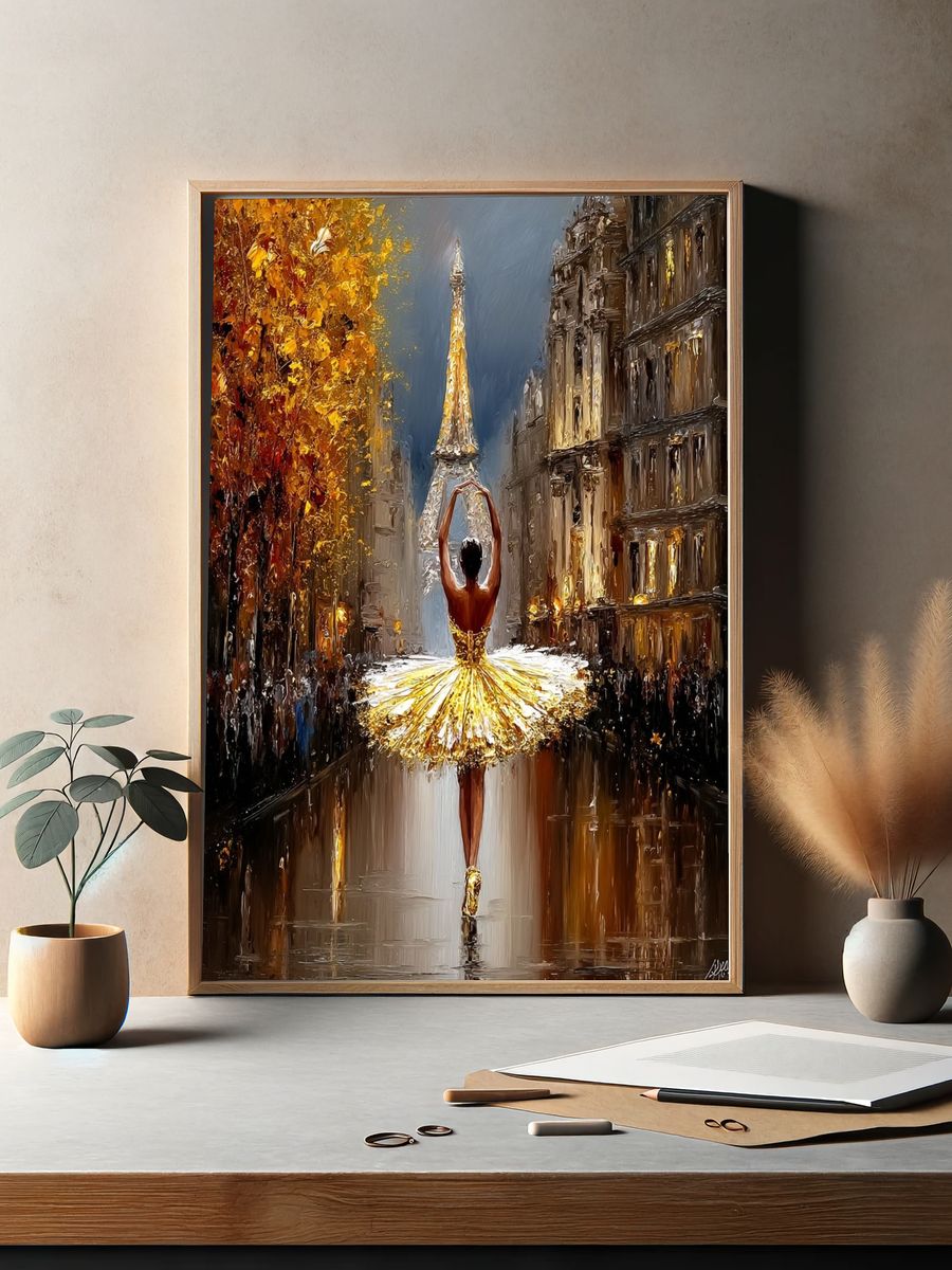 Ballet Dancer in Paris — Fine Art Print. — room view 2